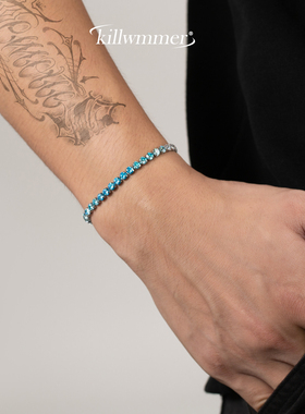 锆石网球手链男女款情侣手链