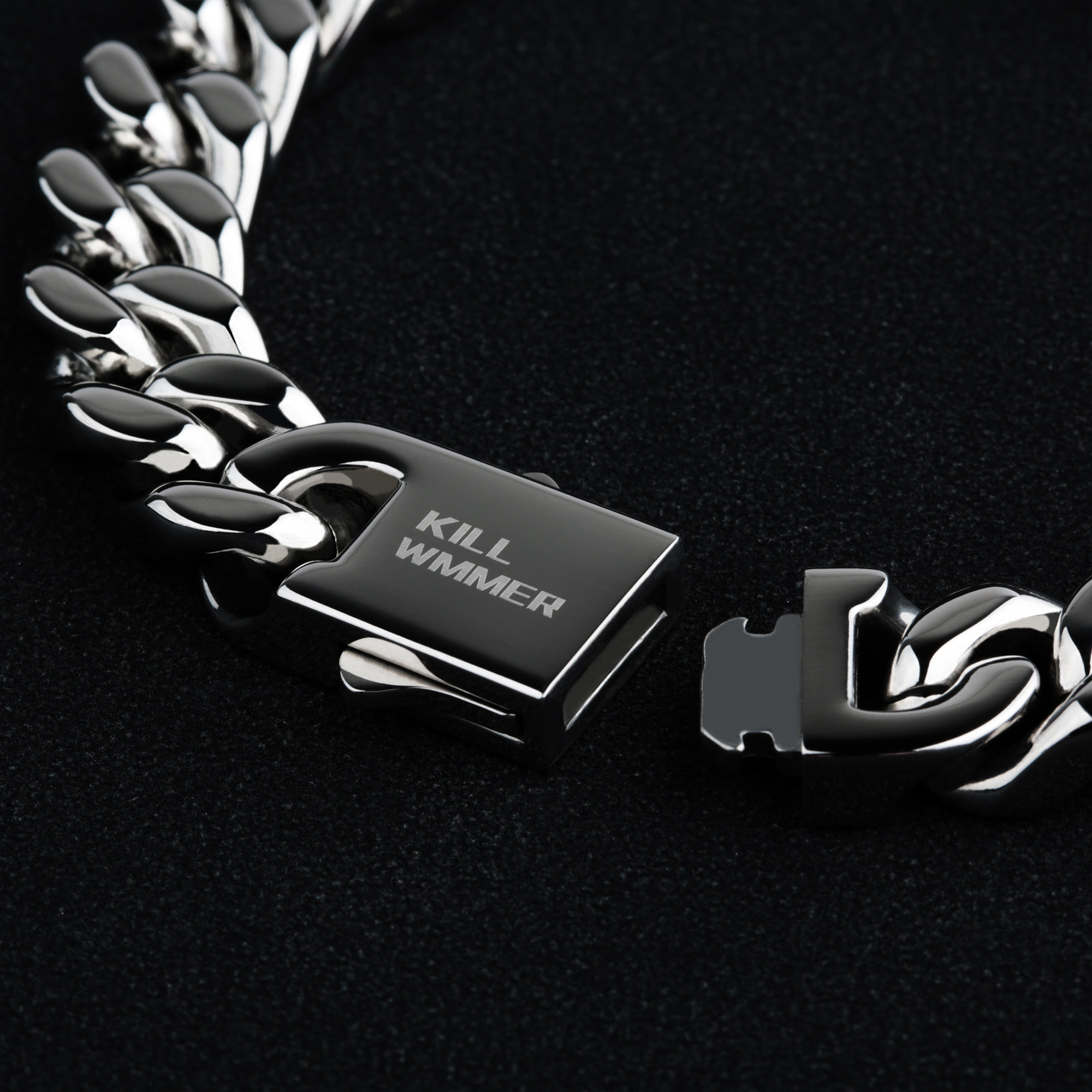 不掉色钛钢手链古巴男士高级感项链 KILLWMMER手链