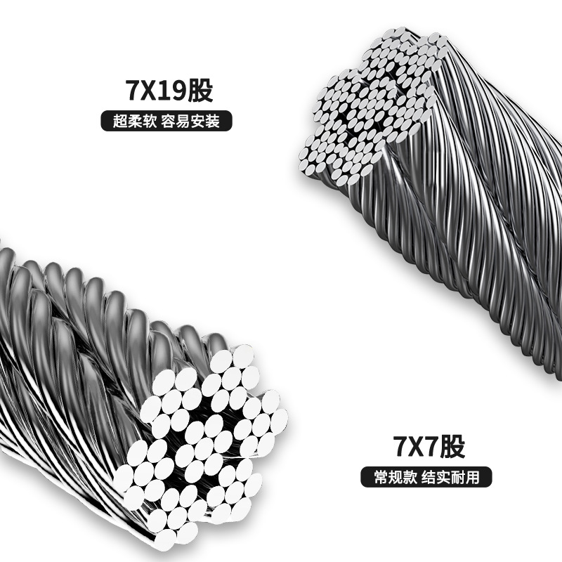 钢丝绳套不锈钢钢丝绳编织绳套1t2T5吨6m8M10米索具钢丝绳绳套-图2