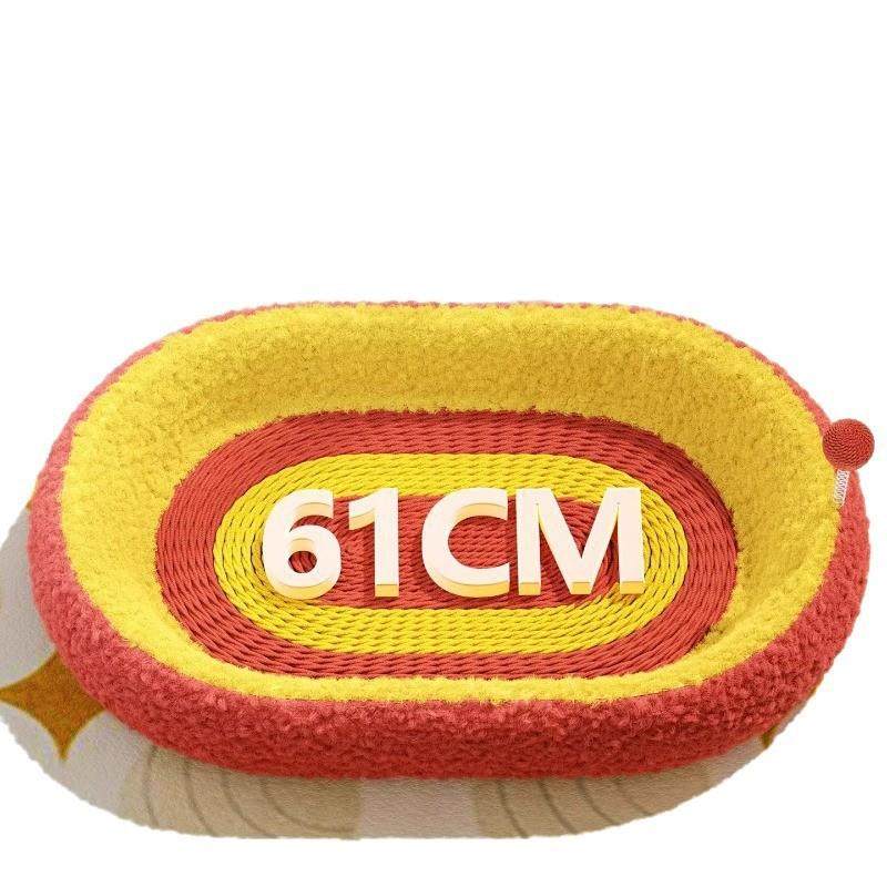 高颜值剑麻猫抓板猫窝一体耐磨耐抓不掉屑款磨爪自嗨解闷宠物用品,淘宝优惠券,粉丝福利购,淘宝优惠卷