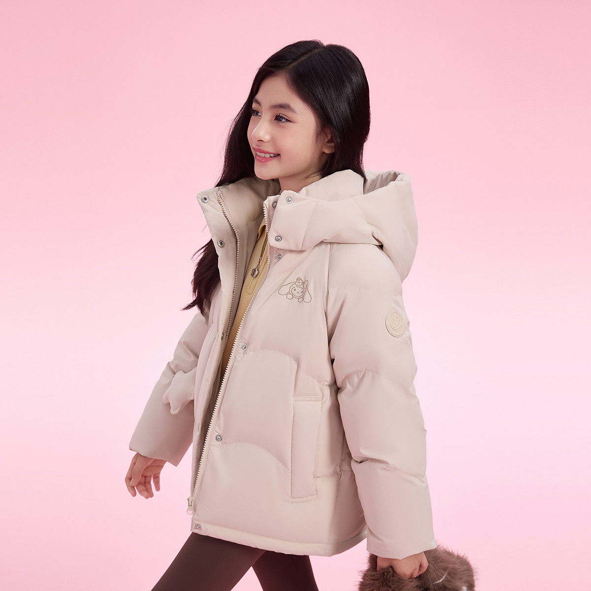 波司登儿童羽绒服女童洋气百搭小学生冬季亲肤保暖羽绒服外套