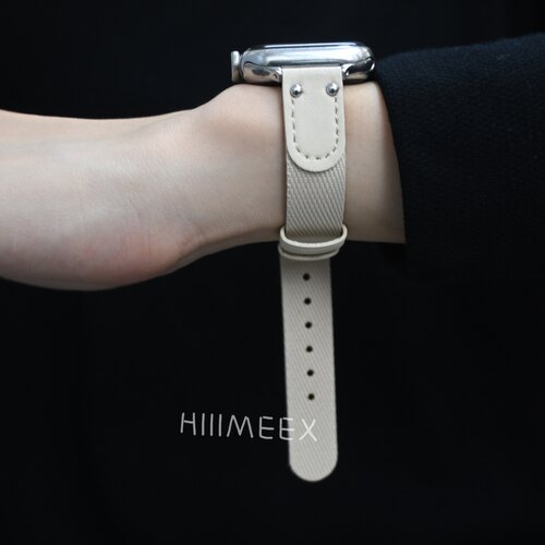 HIIIMEEX适用苹果手表  创意新款尼龙iwatch表带细版休闲舒适透气applewatch尼龙苹果表带华为gt4尼龙表带 - 图3
