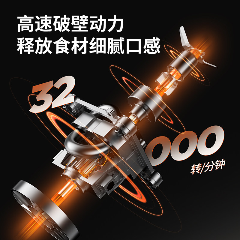 九阳破壁机家用低音五谷儿童豆浆机 九阳生活电器破壁机