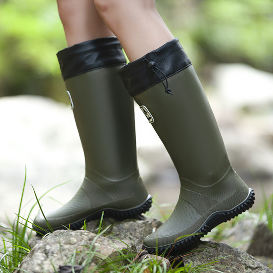 Japan foldable wild bird association rain boots women's rain forest hiking rain boots non-slip waterproof shoes outdoor hiking