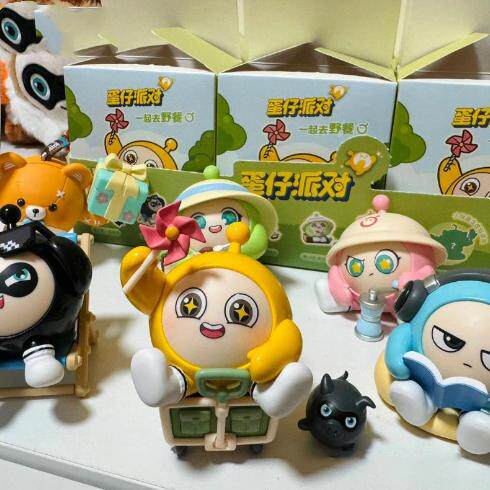 蛋仔派对盲盒一起去野餐系列手办公仔游戏周边潮玩具礼物摆件国版