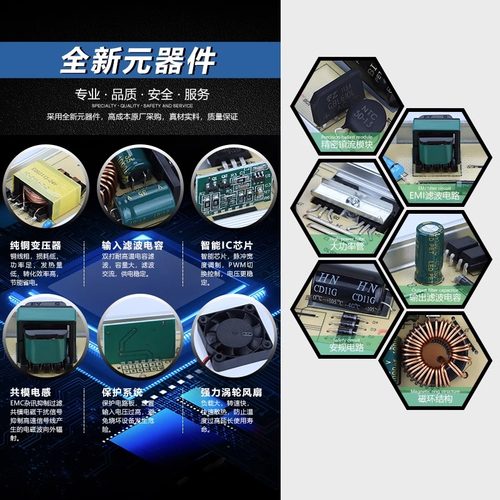 超薄明纬220V转12V低压24V灯带变压器LED线性灯条灯箱专用转换器 - 图2