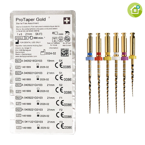 新包装登士柏Protaper Gold金色机用锉镍钛机扩锉大锥度根管锉 - 图1