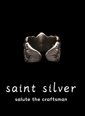 权志龙栀子花雏菊925银戒指