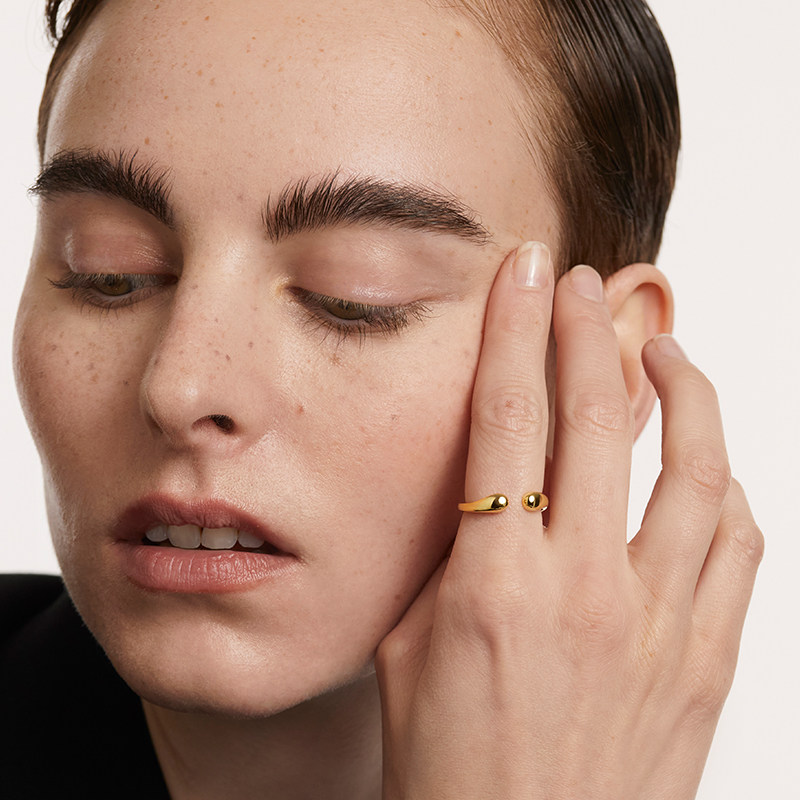 pdpaola素圈情侣女小众男开口戒指 PDPAOLA海外戒指/指环