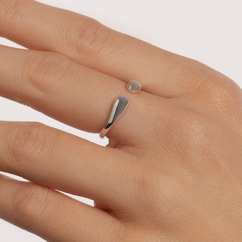 pdpaola素圈情侣女小众男开口戒指 PDPAOLA海外戒指/指环