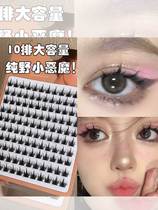 Small Devil Pure Wild Fake Eyelash Sloth Lazy Man Trilogy Female Natural Emulation Feather fan Huge Capacity Eyelash