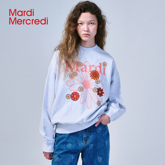 MardiMercredi Daisy Multi-Flower Sweatshirt