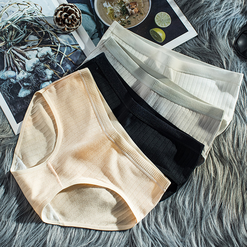 纯棉少女生日系学生抗菌舒适三角裤 闪妖女三角裤