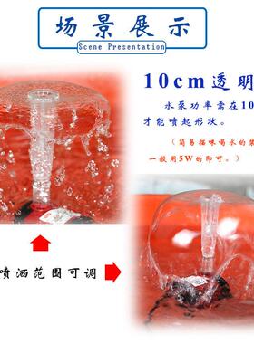 水池蘑菇喷泉喇叭喷头小花洒园艺假山上水石流水庭院盆景摆件配件