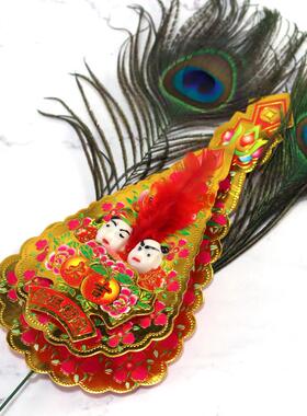 金花摆件神花参花挂红插花神位小金花神台潮汕佛具拜香炉装饰用品