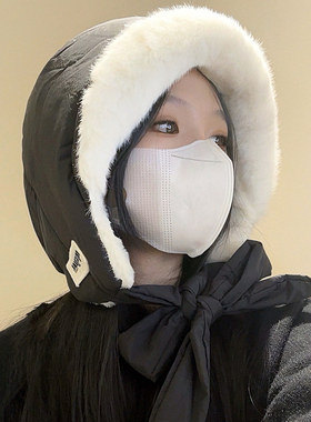 帽子女冬季加绒保暖护耳雷锋帽