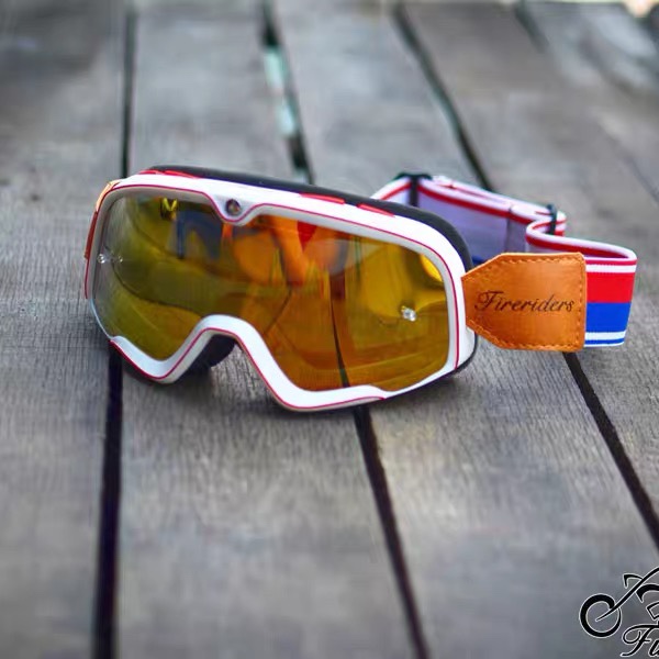 复古摩托车头盔骑行风镜大框防风护目镜近视镜男女3/4盔踏板 - 图3