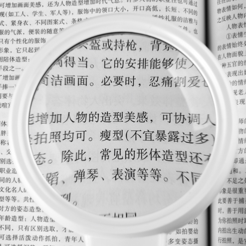 正品手持式40倍放大镜老人阅读高清高倍带led灯看书专用老花眼老年人家用1000带灯老花镜手机100方大镜塑料柄-图2