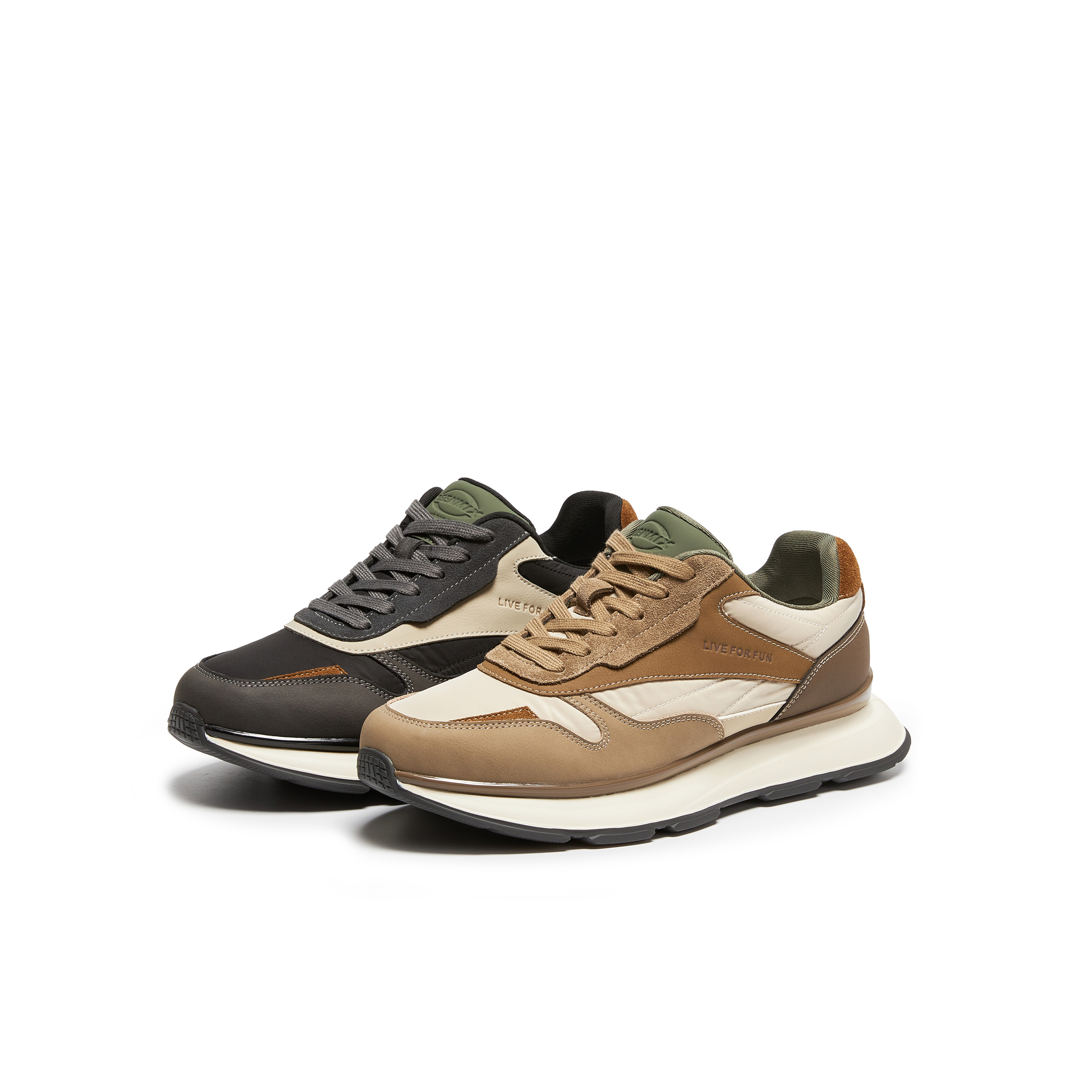 天美意2026春新款商场同款运动百搭休闲复古男德训鞋3ZM01AM6 - 图3