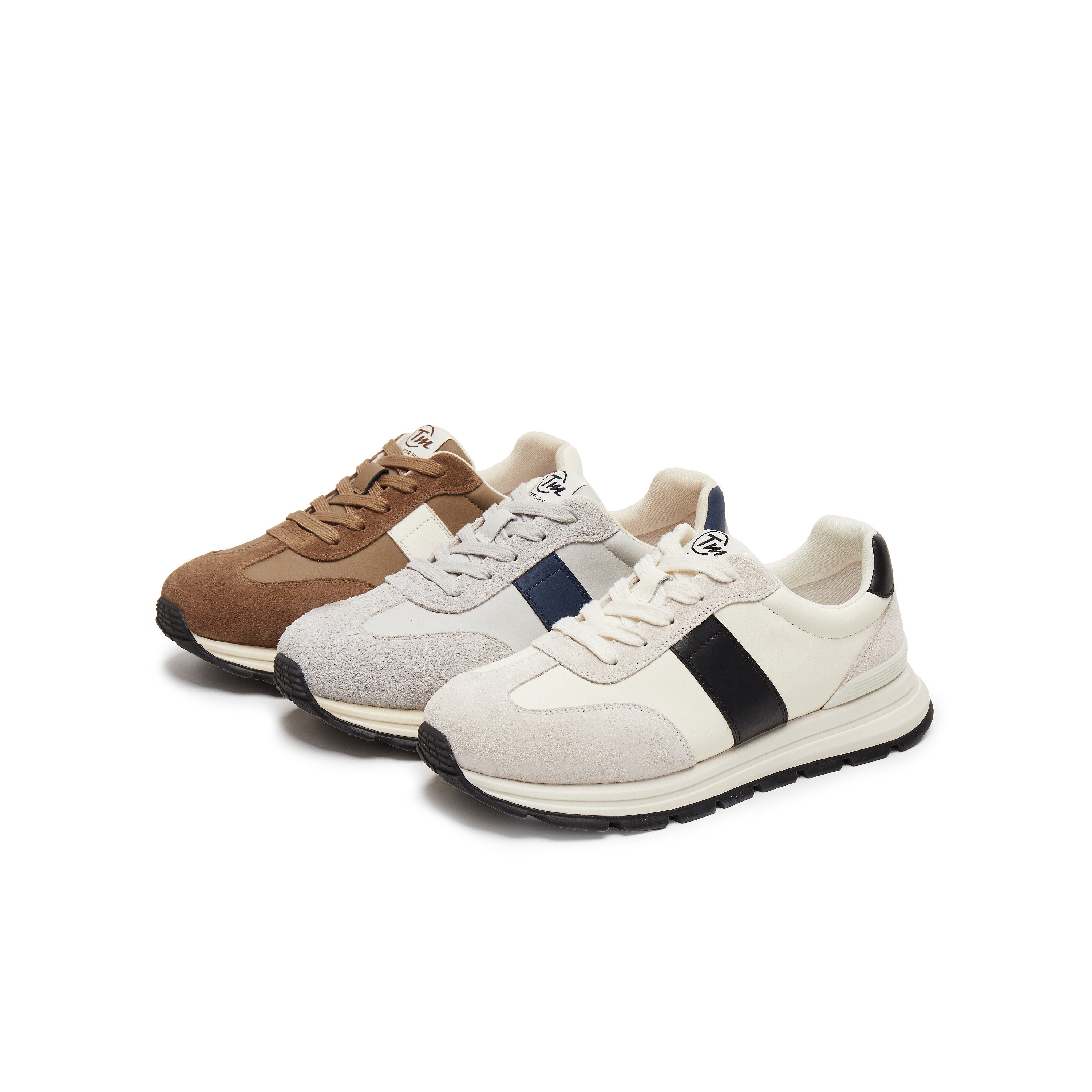 天美意2025秋新款休闲系带厚底拼色复古百搭男阿甘鞋AGX62CM5,淘宝优惠券,粉丝福利购,淘宝优惠卷