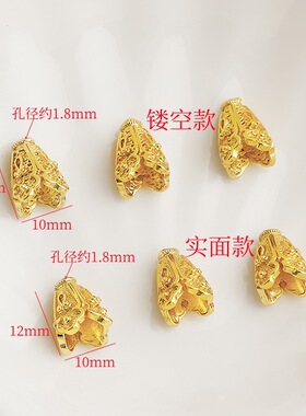 镂空复古流苏帽花托项链手链花帽
