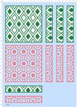 68436 whole version of glue base stickup water patch rhomboid round drip paper model Water sticker set to be made