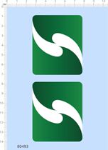 80493 whole version of Jiaolong door hanging LOGO pilotage Boom Three-dimensional Crane Hoist Crane Label Water Stickers