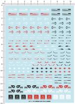 977 MG GUNDAM CAUTION DANGER UNIVERSAL WARNING GD WATER STICKER 2