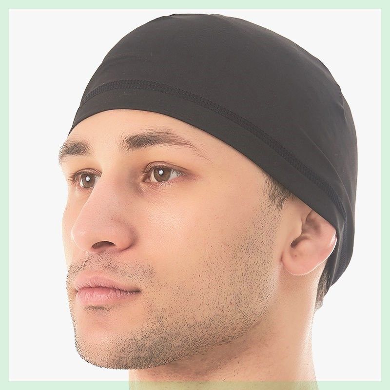 摩托车骑行头套头盔内衬帽吸汗通风透气半帽内里小帽夏季骑行帽子 - 图0