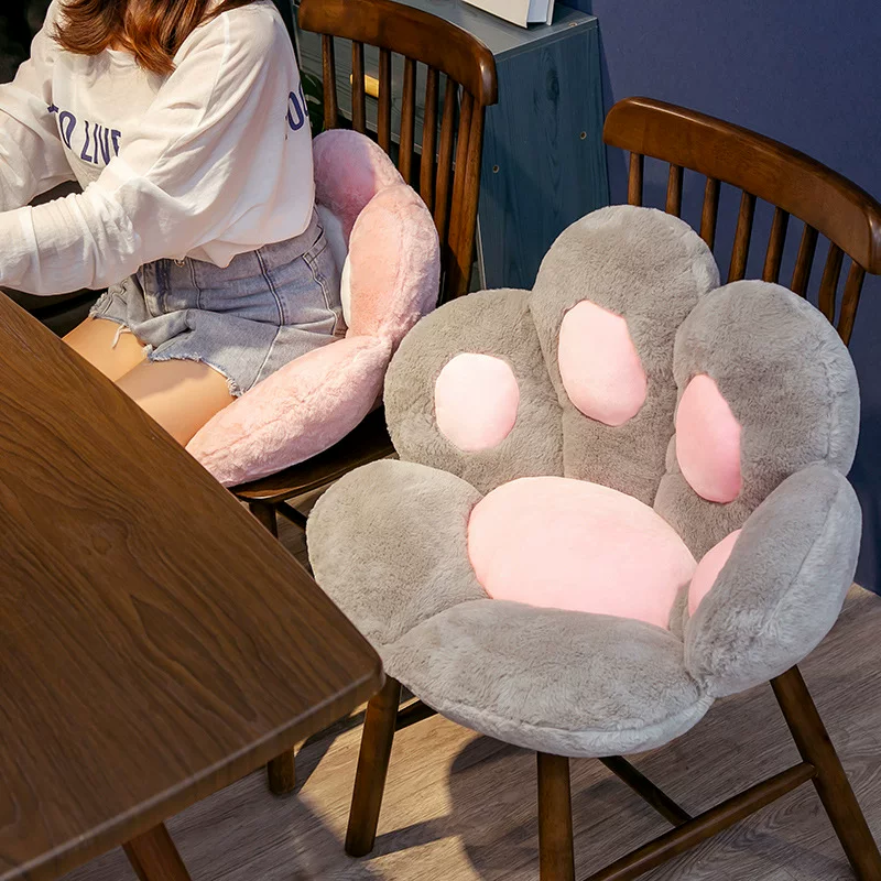 Полуобеспеченная обувная подошва, подушка-кушон для сидения в виде лапы медведя, мат-коврик с имитацией зайчьего меха