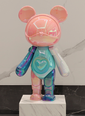 正品星际熊潮玩客厅落地大摆件