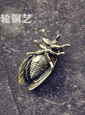 适用【黄铜跑江湖展会地摊云南老铜器10元模式黄铜挂件钥匙a1425