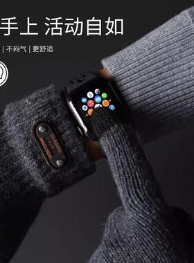 男士手套冬季加厚保暖触