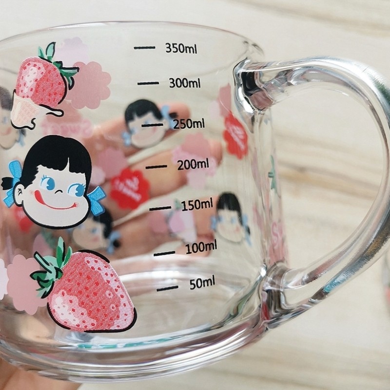 玻璃量杯可微波男水杯新款便携婴儿辅食刻度杯学生大容量卡罗搅拌,淘宝优惠券,粉丝福利购,淘宝优惠卷