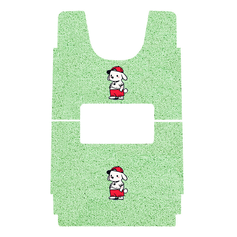 盛昊F3电动三轮车脚垫防水防滑耐磨耐脏丝圈脚踩踏板垫卡通定制款 - 图3