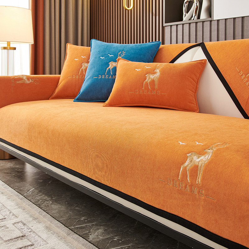 雪尼尔沙发垫四季通用简约现代2025新款座垫防滑坐垫罩靠背巾盖布,淘宝优惠券,粉丝福利购,淘宝优惠卷