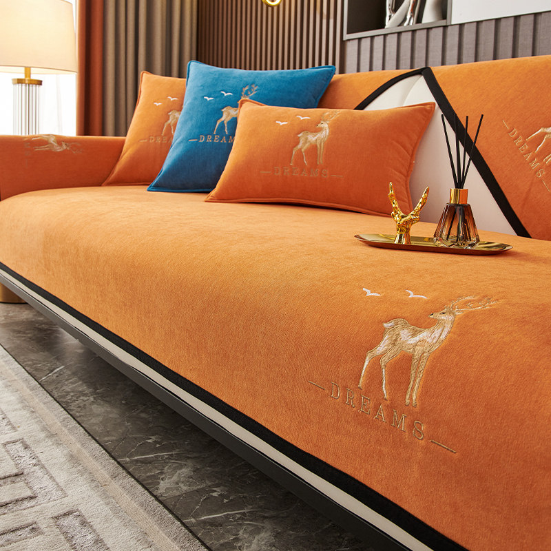 雪尼尔沙发垫四季通用简约现代2025新款座垫防滑坐垫罩靠背巾盖布,淘宝优惠券,粉丝福利购,淘宝优惠卷