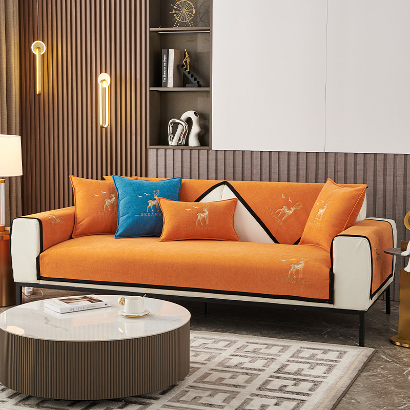 雪尼尔沙发垫四季通用简约现代2025新款座垫防滑坐垫罩靠背巾盖布,淘宝优惠券,粉丝福利购,淘宝优惠卷