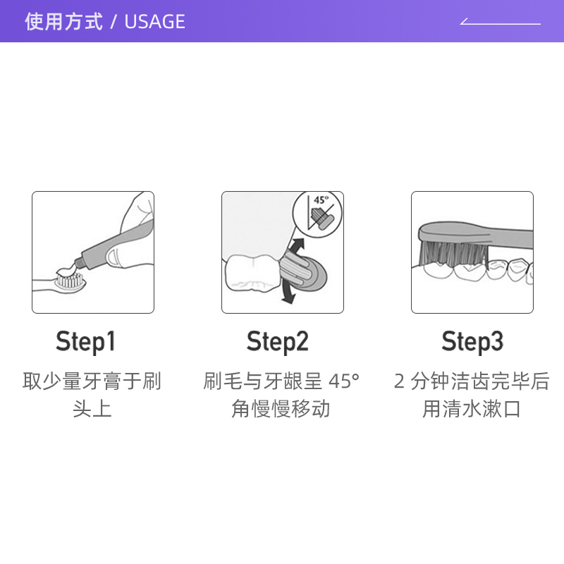 【自营】Jordan儿童宝宝软毛牙刷2支护齿乳牙刷0-2岁1段清洁牙缝-图2