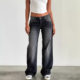 High quality women's straight leg jeans