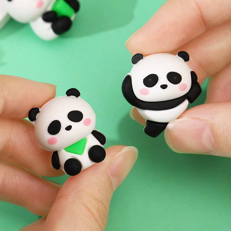 Panda eraser for elementary school students and kindergarten erasers cleanly without leaving traces, student rewards, creative stationery gifts