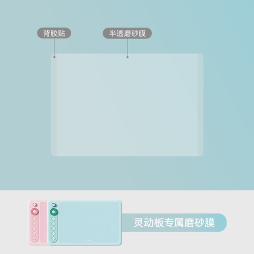 Parblo 磨砂膜摸鱼小q板/intangbo s/m数位板专用贴膜类纸膜 - 图2