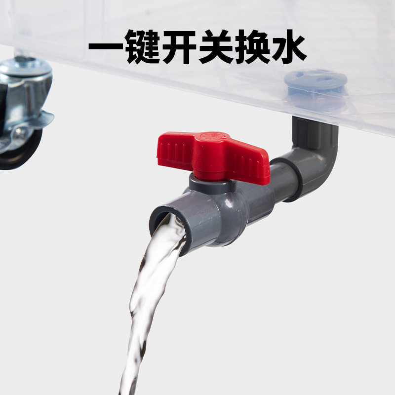 宠物龟乌龟缸专用箱迷你特大号龟缸水位房子小型饲养晒台容器造景,淘宝优惠券,粉丝福利购,淘宝优惠卷