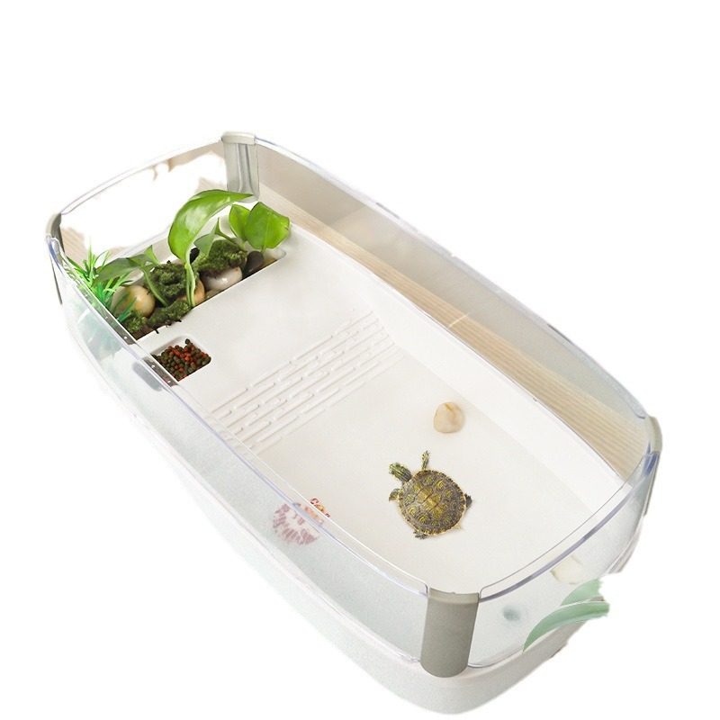 特大号龟缸专用箱玻璃乌龟缸干湿分离小型水位客厅金鱼容器带长方,淘宝优惠券,粉丝福利购,淘宝优惠卷