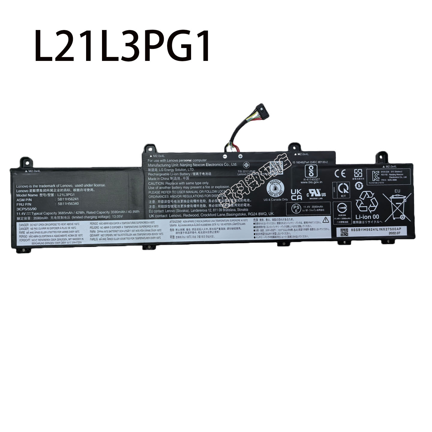 适用 联想 L21C3PG1 L21L3PG1 L21C3PG2 L21D3PG2 L21M3PG2 电池 - 图3