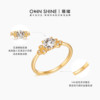 Mu Can 14K gold cultured diamond ring girlfriend gift