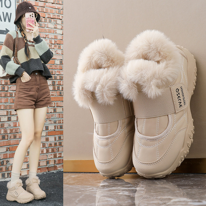 东北大棉鞋加绒加厚运动鞋女2025冬季新款防水抗寒防滑雪地棉短靴,淘宝优惠券,粉丝福利购,淘宝优惠卷