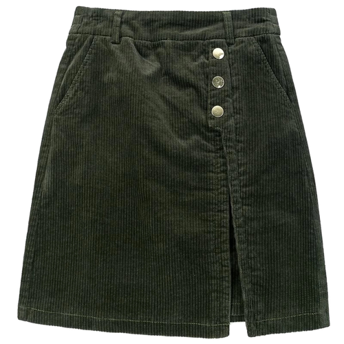 灯芯绒A字半身裙秋冬2025新款韩版高腰显瘦包臀裙设计感大码短裙 - 图3