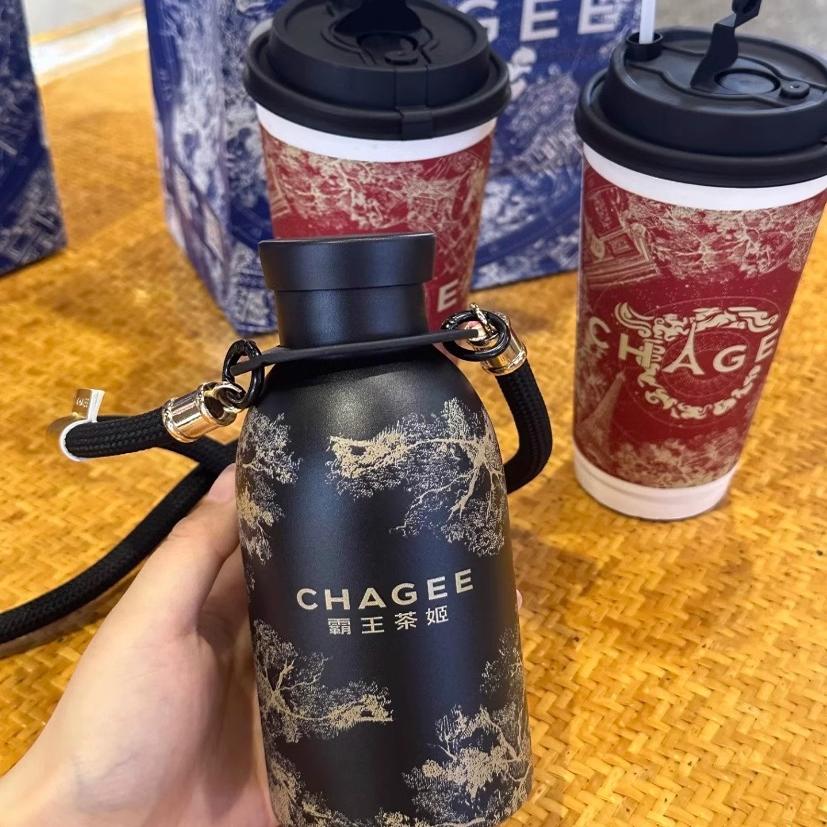 霸王茶姬新款新品水杯联名限定款咖啡保温杯350ml高颜值保温杯 - 图2