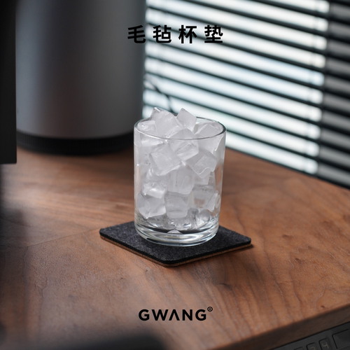 GWANG毛毡软木方圆形极简INS杯垫茶杯垫咖啡垫家用办公室高级感 - 图2